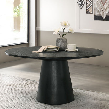 Froja - Round Dining Table - Black