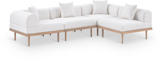 Laguna - 4 Piece 106.5" Upholstered Outdoor Patio Modular Sectional