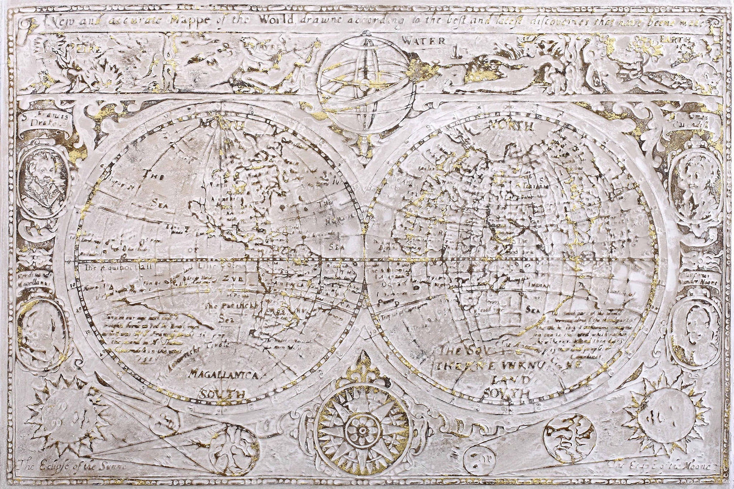 Hand Painted Textured Canvas 32 X 48