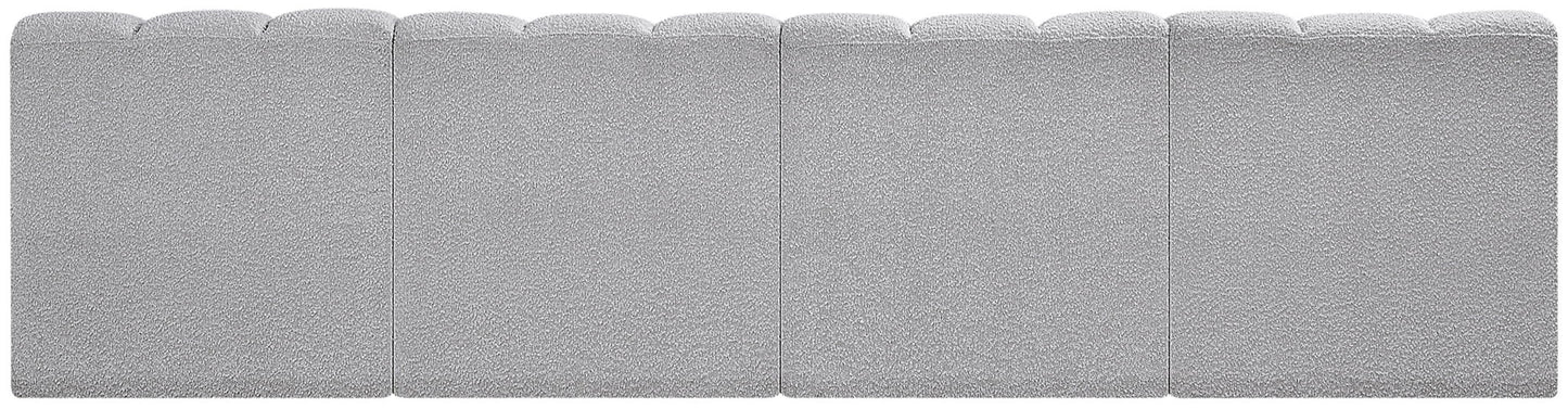 Arc - Boucle Fabric 4 Seats Modular Sofa