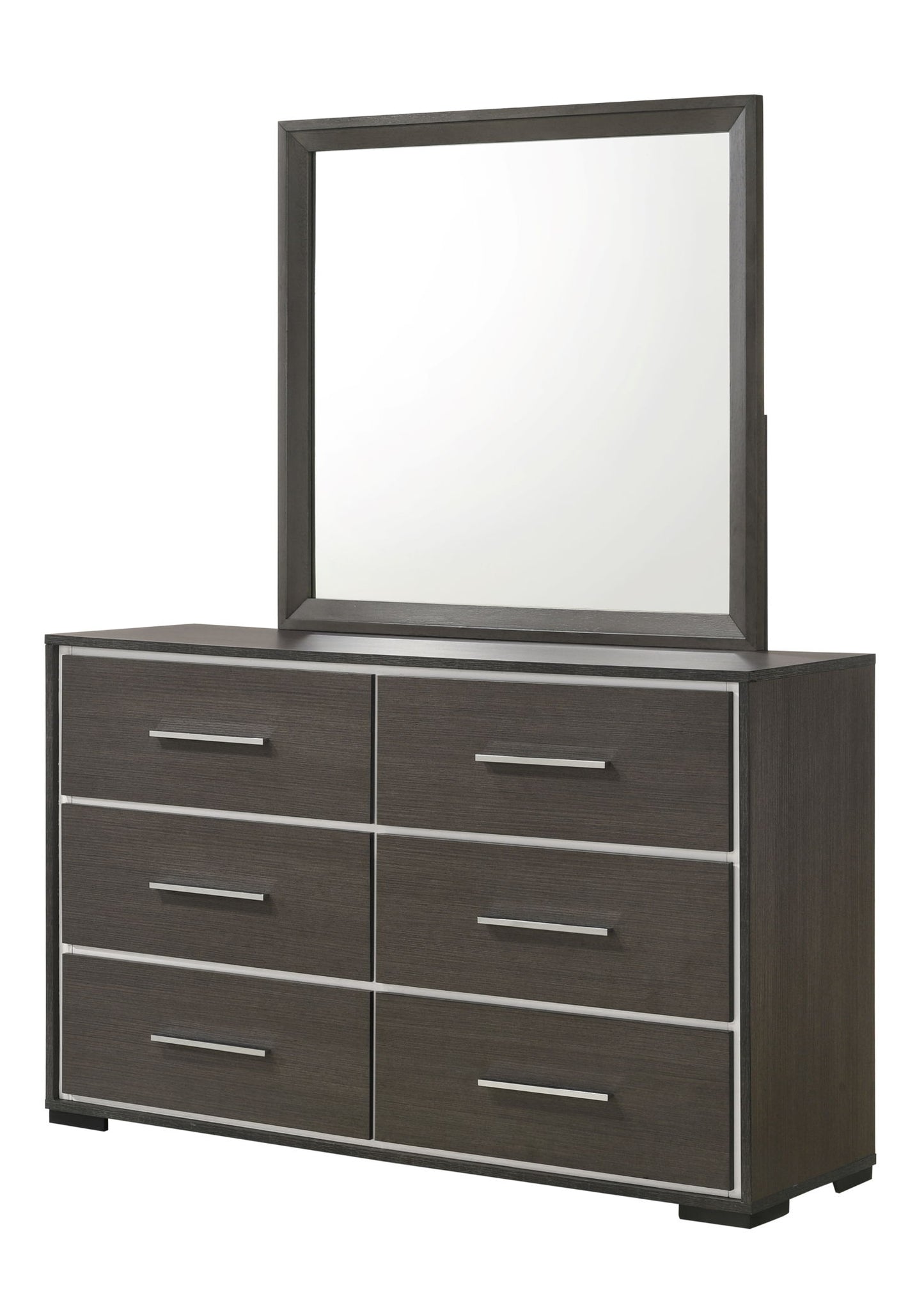 Sharpe - Dresser And Mirror - Dark Gray
