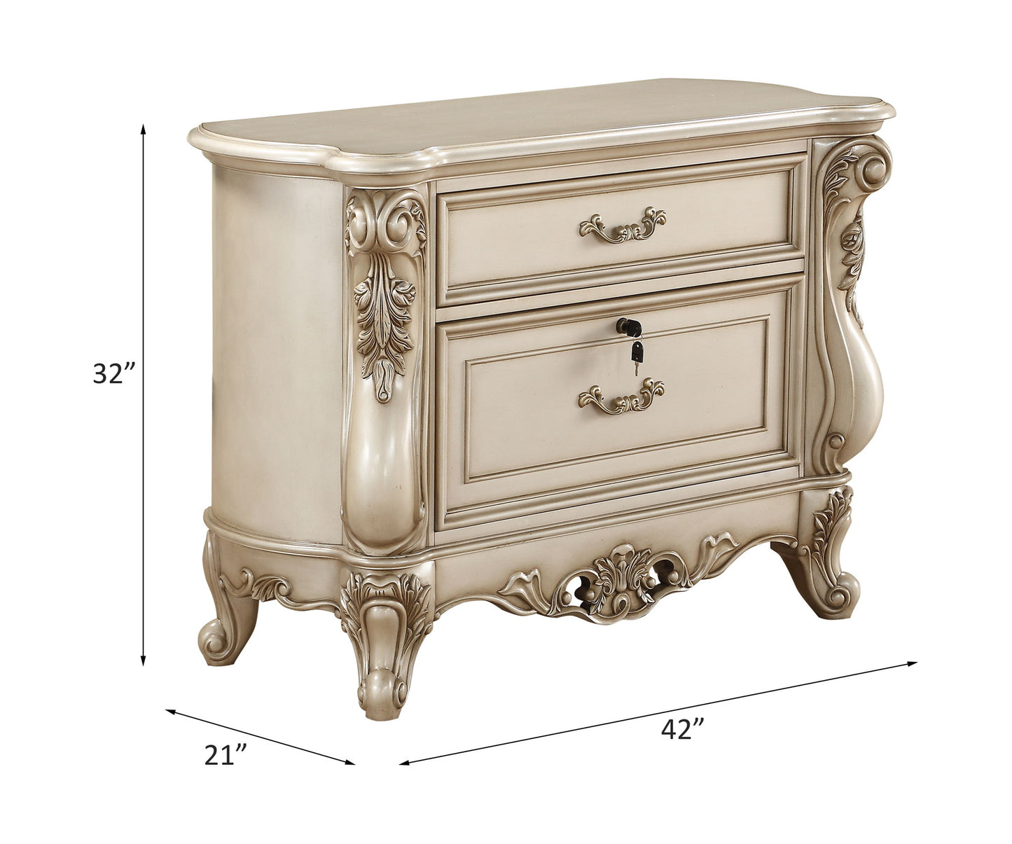 Gorsedd - File Cabinet - Golden Ivory