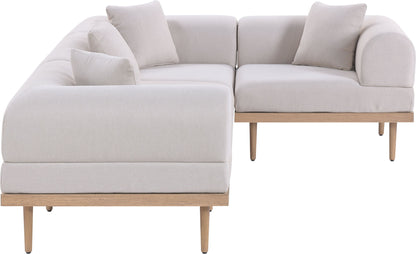 Laguna - 4 Piece 106.5" Upholstered Outdoor Patio Modular Sectional