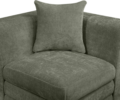 Stellar - Chenille Fabric Upholstered Modular Corner Chair