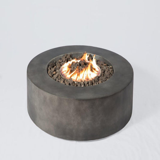Fibre Reinforced Outdoor Fire Pit Table - Charcoal