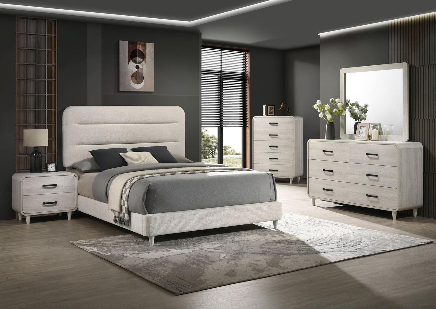 Nyomi - Queen 5 Piece Bedroom Set - White
