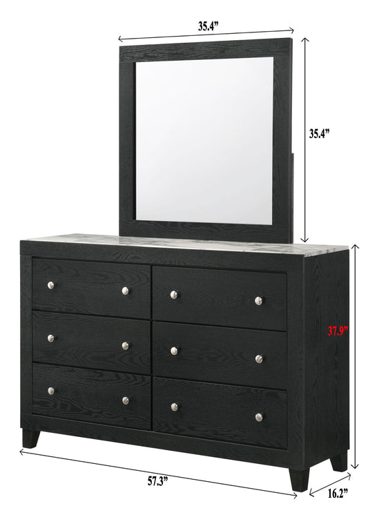 Cadence - King 5 Piece Bedroom Set - Black