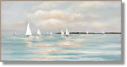 Harbor Drift - 28" x 55" Framed Wall Art