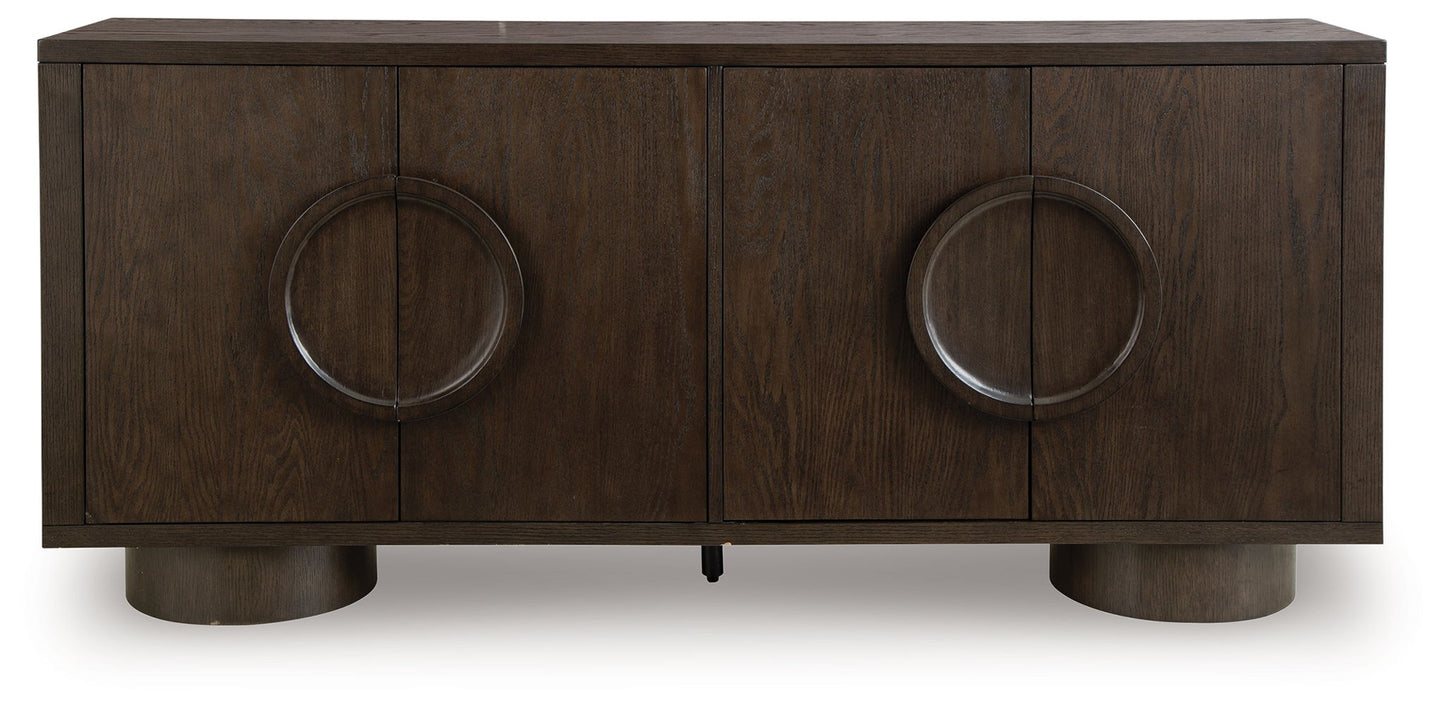 Veeda - Accent Cabinet - Dark Brown