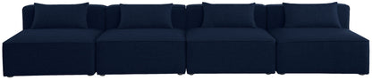 Cube - Linen Modular 4 Seat Armless Sofa