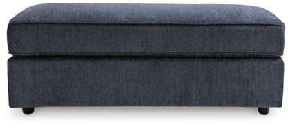 Albar Place - Oversized Accent Ottoman - Cobalt