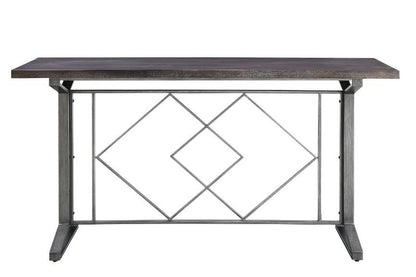 Evangeline - Counter Height Table - Salvaged Brown & Black