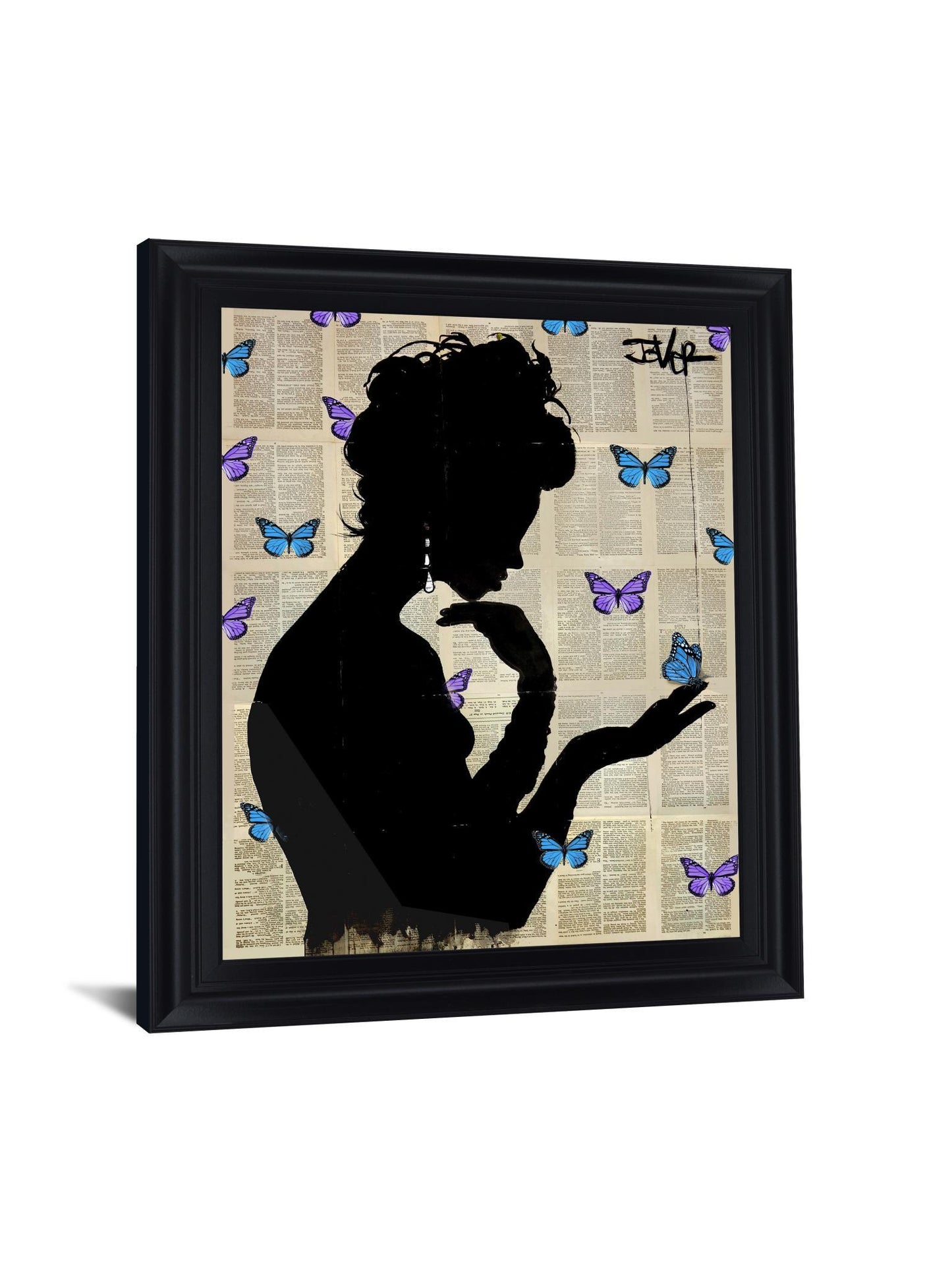 Whimsical Silhouette - 28" x 34" Framed Wall Art
