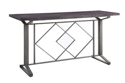 Evangeline - Counter Height Table - Salvaged Brown & Black