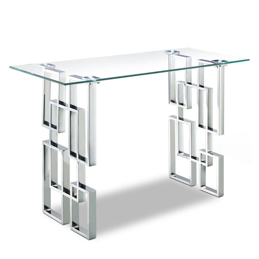 Alexis - Console Table - Pearl Silver