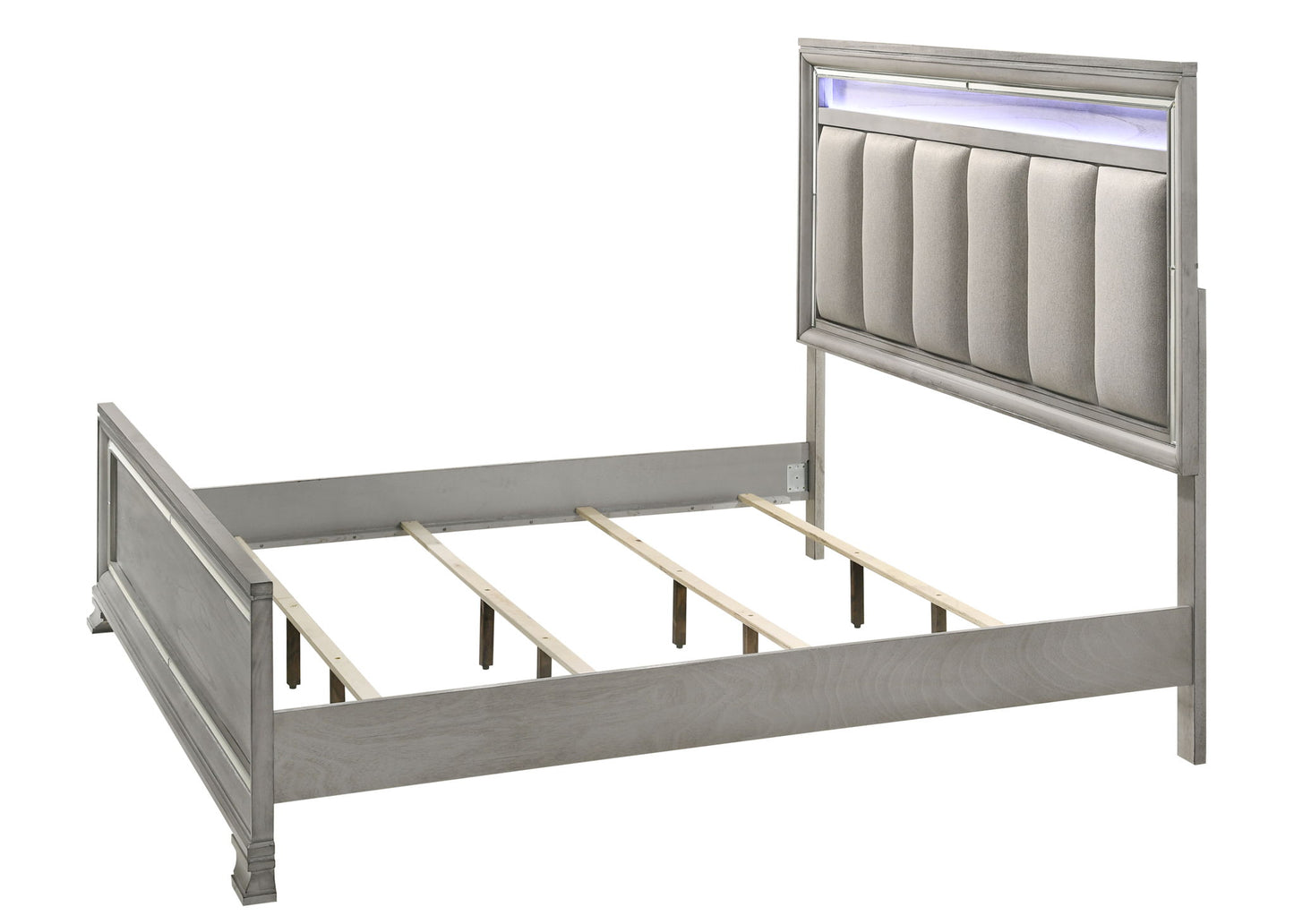 Vail - California King Upholstered Bed - Gray