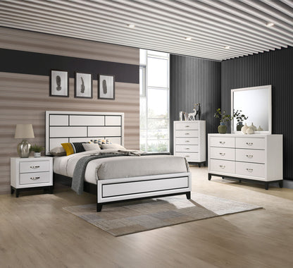 Akerson - California King 4 Piece Bedroom Set - White