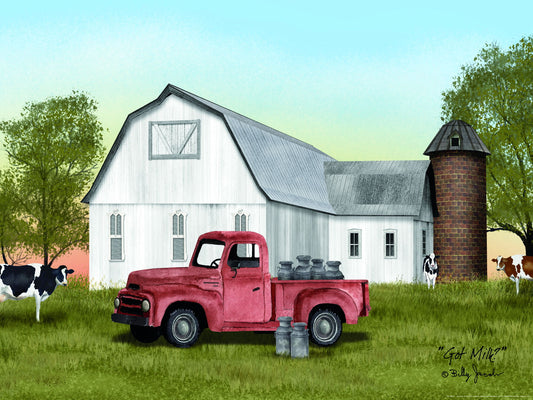 Framed - Got Milk? By Billy Jacobs - Green