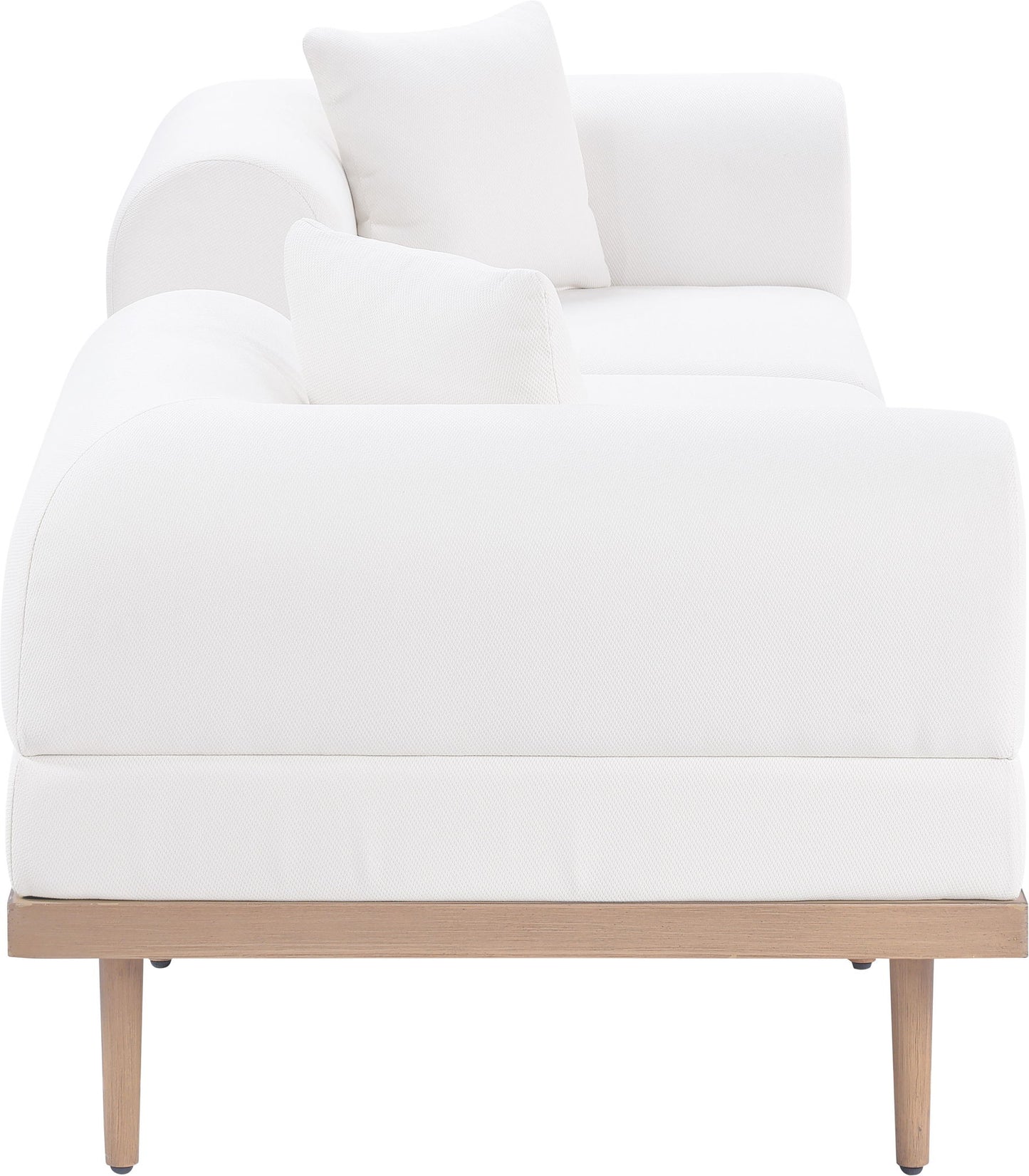 Laguna - 3 Piece 106.5" Outdoor Patio Modular Sofa With Backless Seat