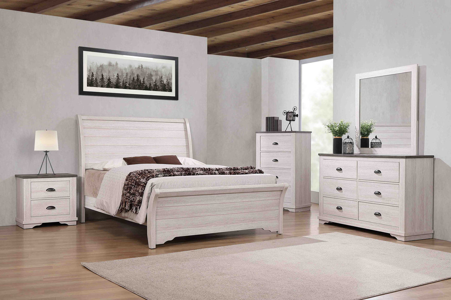 Coralee - Chest - Chalk / Gray