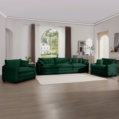 Elegant Oversized Sectional Sofa Set With Deep Seats And Flexible Layout