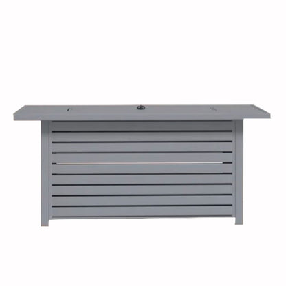 Steel Propane / Natural Gas Outdoor Fire Pit Table With Lid