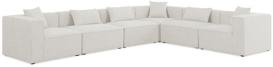 Cube - Linen 6 Piece Modular Corner Sectional