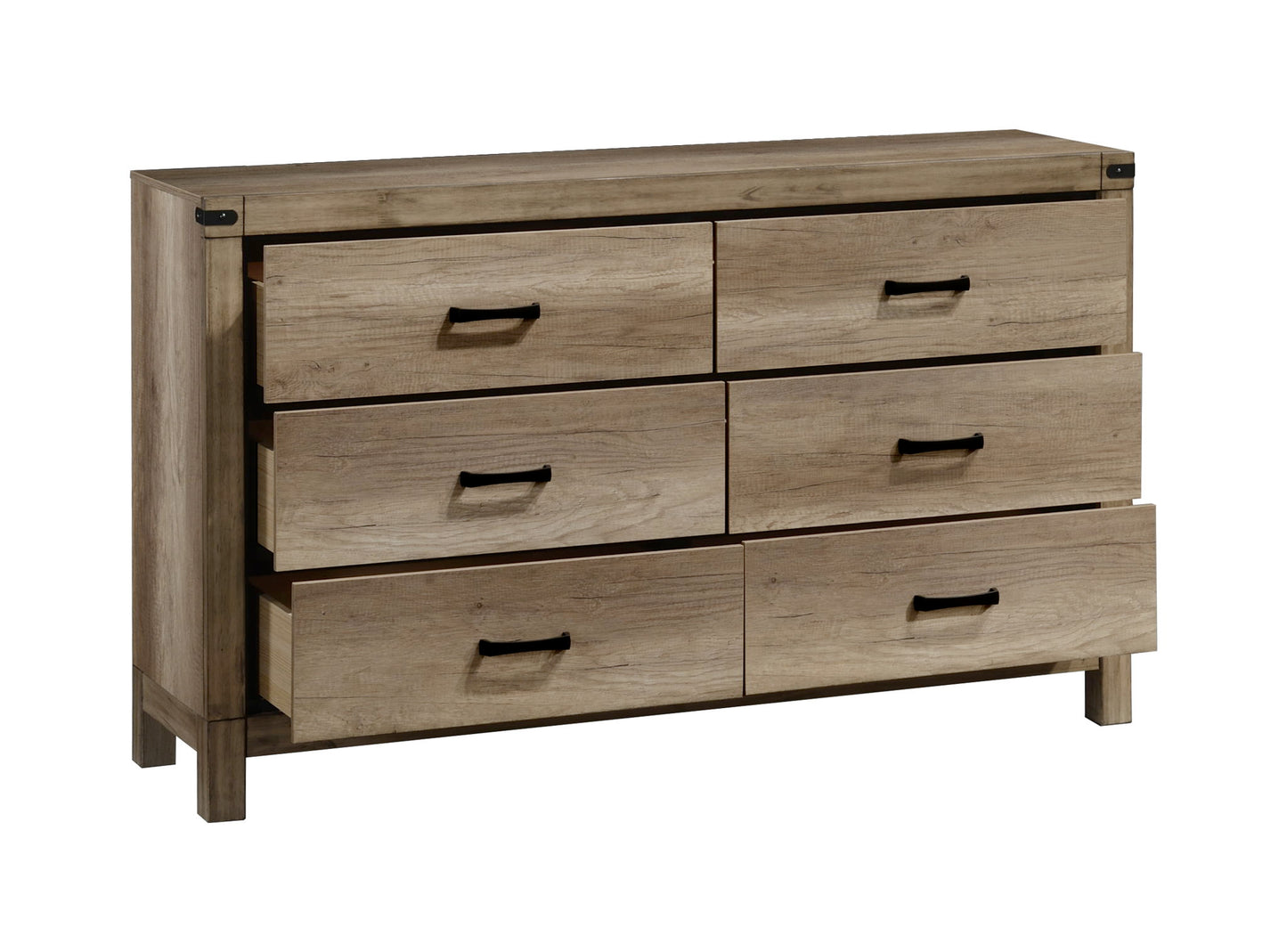Matteo - Dresser & Mirror - Brown