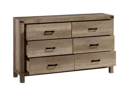Matteo - Dresser & Mirror - Brown