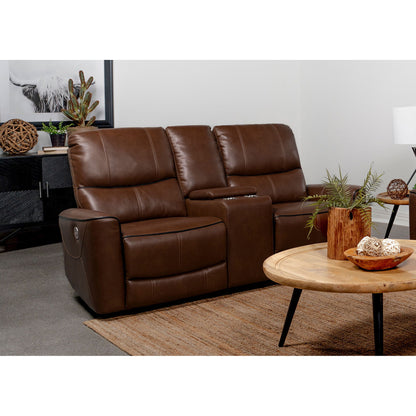 Denson - Power Reclining Loveseat With Console And USB Port