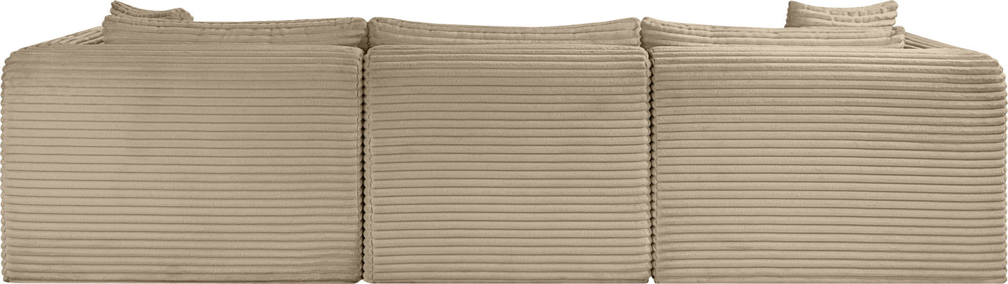 Shaggy - Fabric 4 Piece Modular Sectional