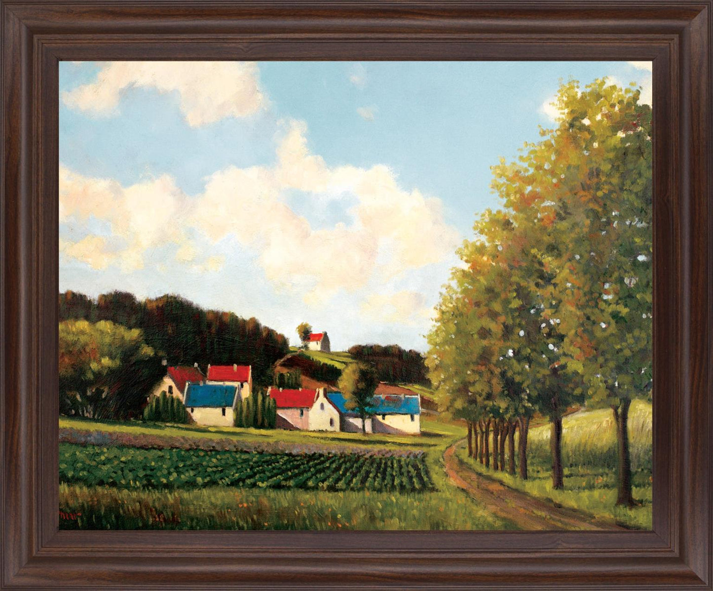 Pastoral Homestead - 28" x 34" Framed Wall Art