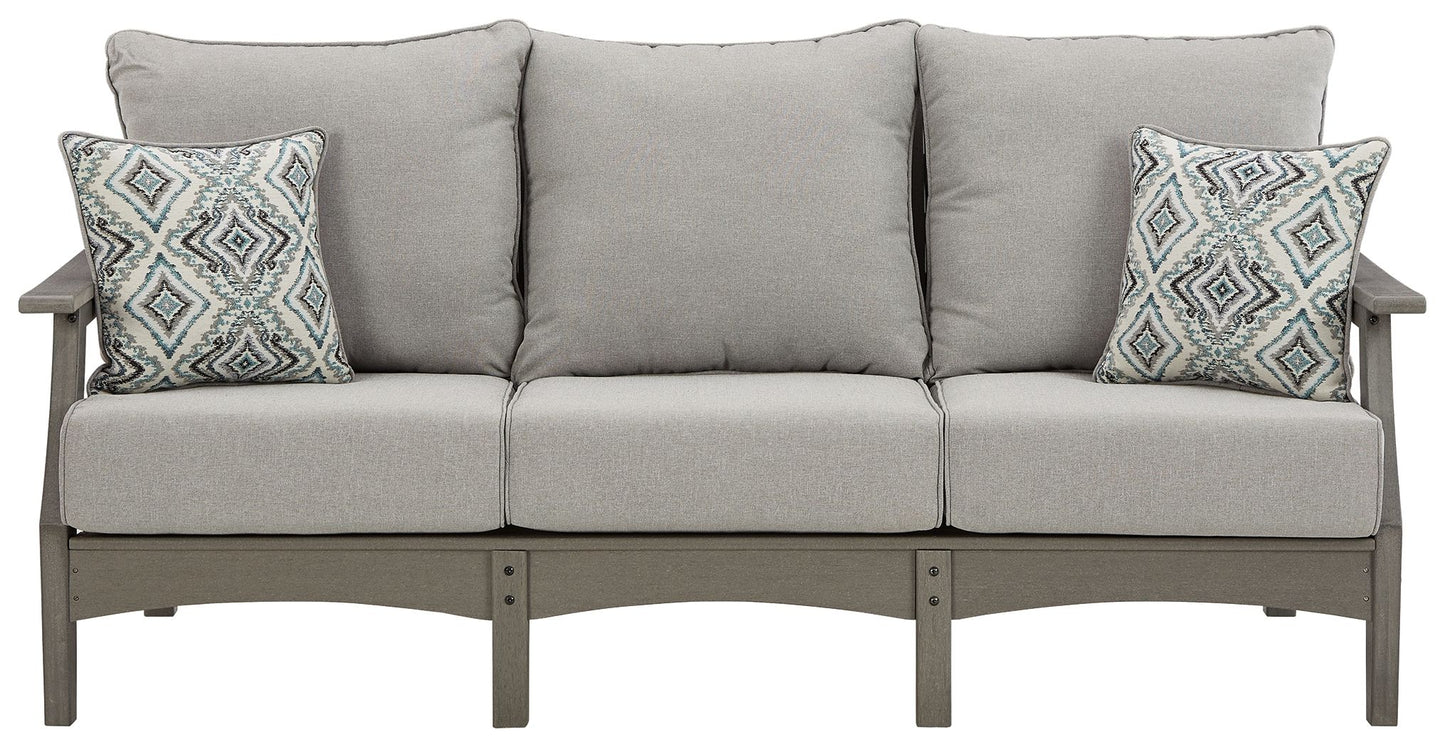 Visola - Sofa with Cushion - Gray