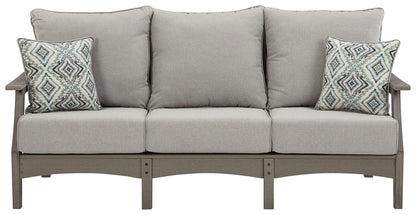 Visola - Sofa with Cushion - Gray