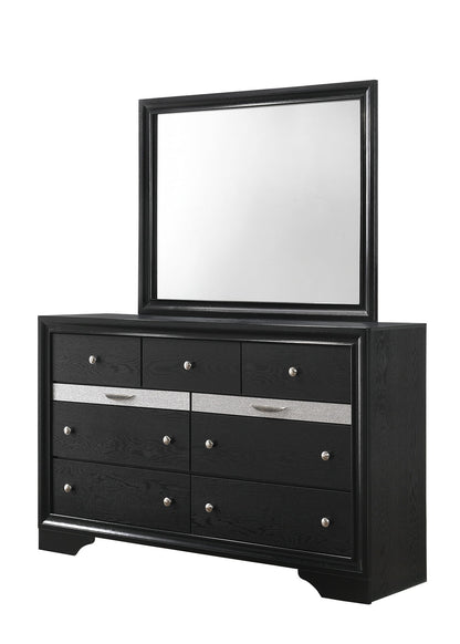 Regata - King 4 Piece Bedroom Set - Black