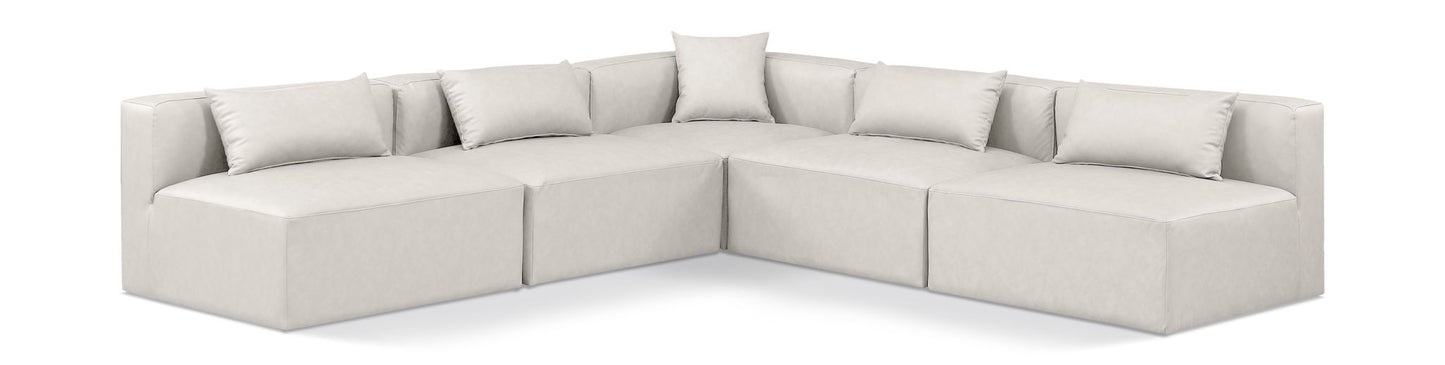 Cube - 5 Piece Modular Corner Armless Sectional