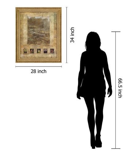 Tuscan Terrace Montage - 28" x 34" Framed Wall Art