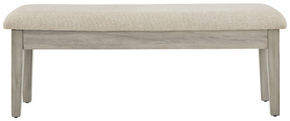 Parellen - Upholstered Storage Bench - Beige / Gray