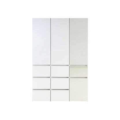 Elise - Modular Closet System With Mirror - White - Wood
