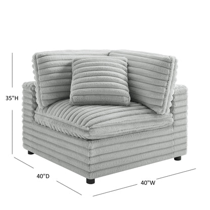 Jenny - Corner Accent Chair - Gray