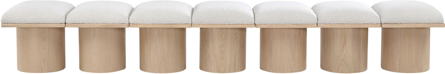 Pavilion - 7 Piece Modular Bench With Natural Base