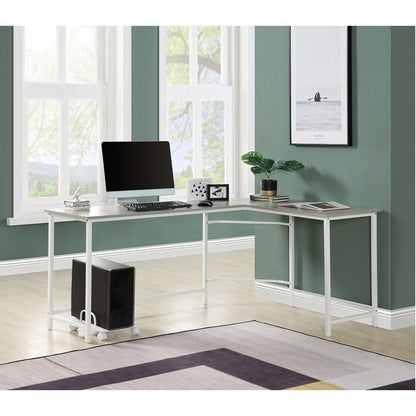 Bambina - Computer Desk - Gray & White