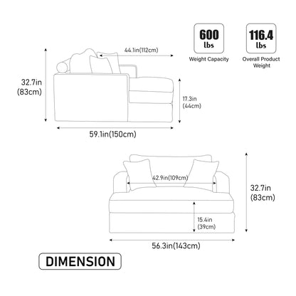 Wide Extra Large Sofa Bed