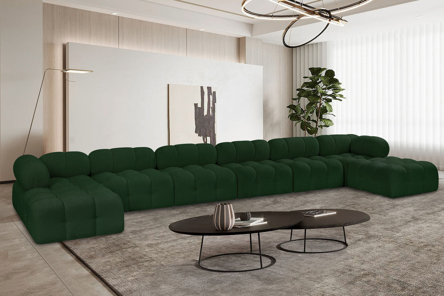 Ames - 8 Piece Fabric Modular Sectional