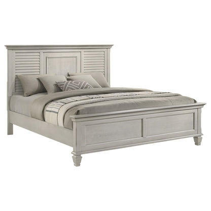 Hazel - Eastern King Panel Bed - White