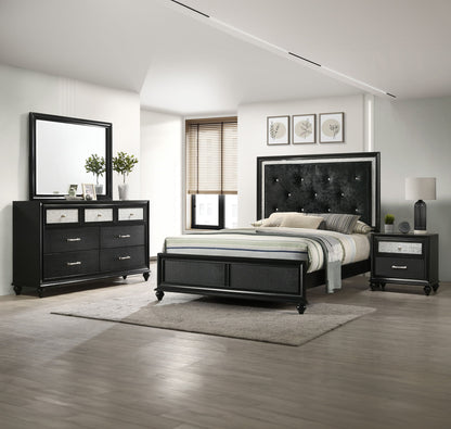 Lila - Queen 4 Piece Bedroom Set - Black