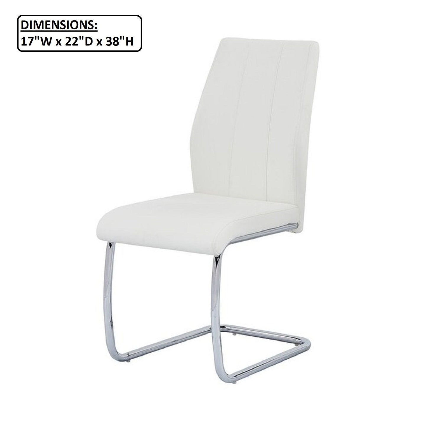 Dining Chair, Soft Upholstered (Set of 2) - White