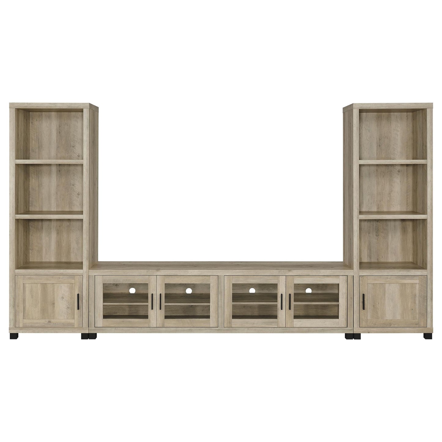 Heron - 3 Piece TV Entertainment Center - Natural