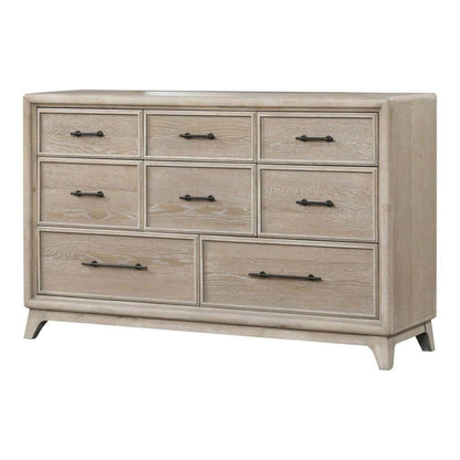 8 Drawers 1 Piece Dresser, Ample Storage Bedroom - Oak