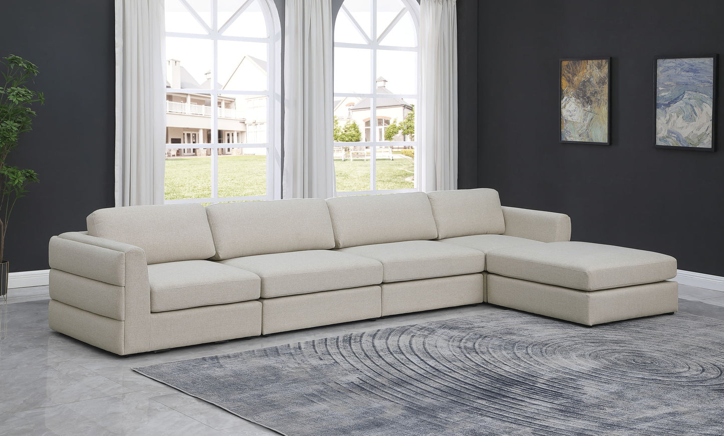 Beckham - 5 Piece Modular L-Shaped Sectional